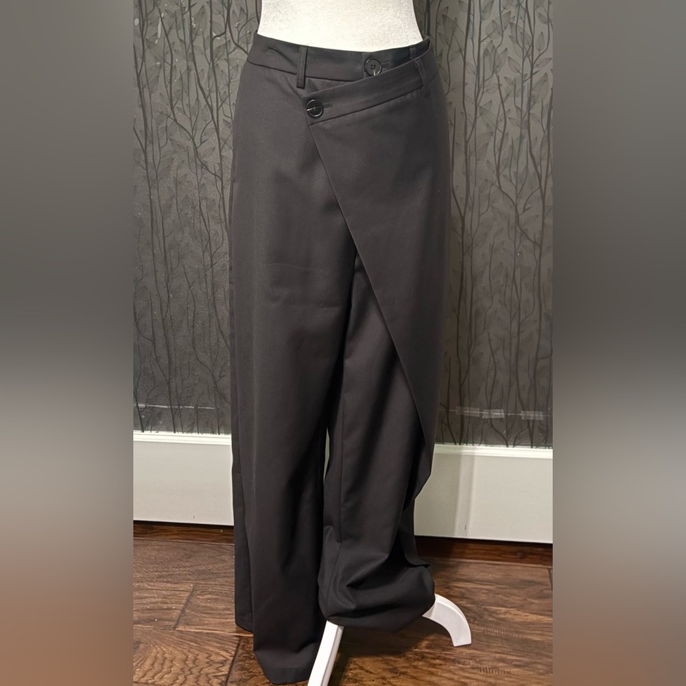 Commense Black Wrap-Style Women’s Pants